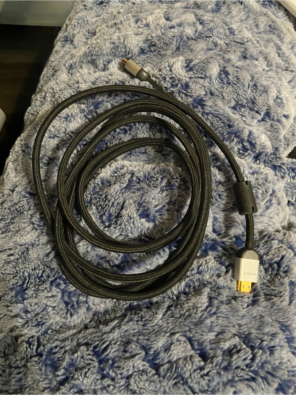 Sony Black Braided HDMI High Speed Cable Gold Plated Connectors